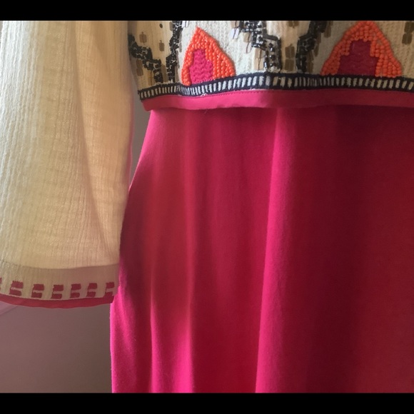 Soft Surroundings t-shirt maxi dress and embroidered and beaded jacket - Picture 10 of 12
